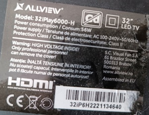 EL.MT9602V-FG48 - placa de baza + sursa pentru tv ALLVIEW 32" - imagine 3