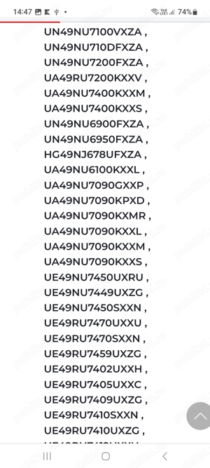 DISPERSOR PLASTIC LGP Tv Samsung UE49RU7302K  - imagine 6