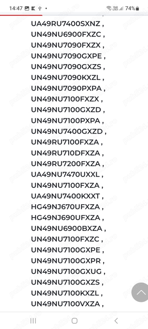 DISPERSOR PLASTIC LGP Tv Samsung UE49RU7302K  - imagine 10