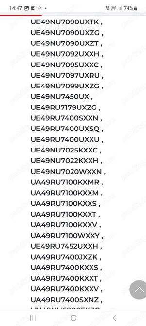 DISPERSOR PLASTIC LGP Tv Samsung UE49RU7302K  - imagine 3