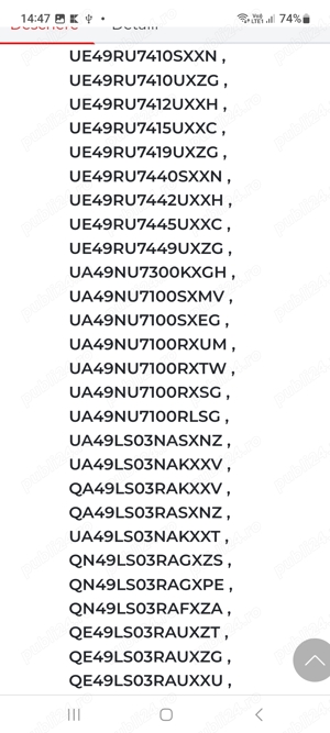 DISPERSOR PLASTIC LGP Tv Samsung UE49RU7302K  - imagine 5