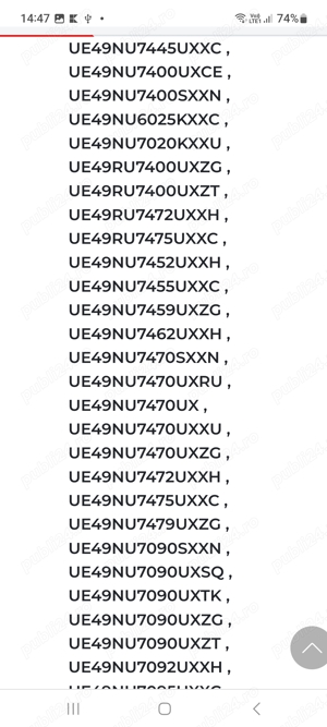 DISPERSOR PLASTIC LGP Tv Samsung UE49RU7302K  - imagine 7