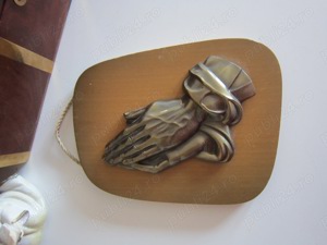 cadou inedit Maini in rugaciune decoratiune de perete dupa A.Durer - imagine 3