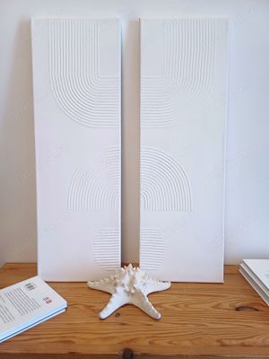 Tablou canvas pictura texturata - 3D, realizata din chit acrilic