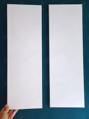 Tablou canvas pictura texturata - 3D, realizata din chit acrilic - imagine 4