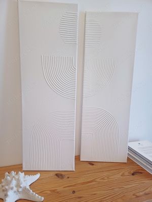 Tablou canvas pictura texturata - 3D, realizata din chit acrilic - imagine 2