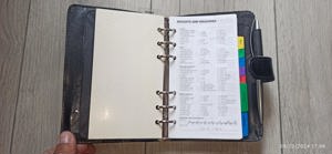 Organizer mic 19.2x12.5 cm cu calculator si pix, inchidere cu clapa negru   - imagine 7