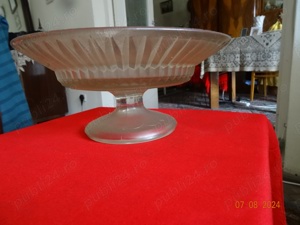 Platou sticla cu picior - imagine 2