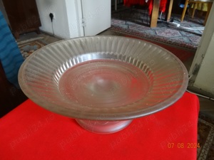 Platou sticla cu picior - imagine 3