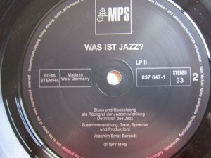 vinil  Joachim-Ernst Berendt - Was Ist Jazz?  made in Germany 1977  - imagine 4