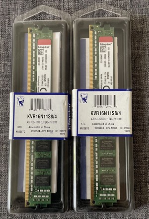 Kingston memorii slim RAM 2 x 4GB DDR3 1600MHz sigilate