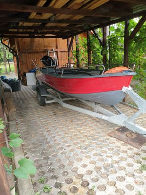 Vand barca aluminiu + motor Suzuki + peridoc - imagine 2