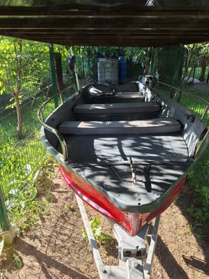 Vand barca aluminiu + motor Suzuki + peridoc - imagine 4