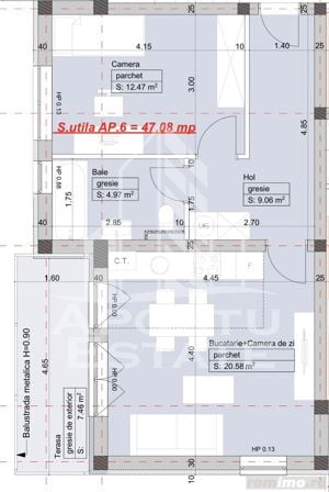 Apartament cu 2 camere, la asfalt, hotel IQ, etaj intermediar cu lift. - imagine 14