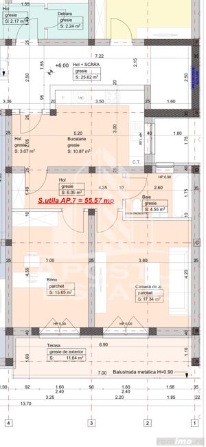 Apartament cu 2 camere, la asfalt, hotel IQ, etaj intermediar cu lift. - imagine 13