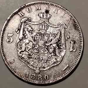 Vand 4 monede vechi romanesti cu regii Carol I si Mihai  - imagine 3