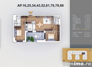 Apartament 3 camere spatios /Acces Rapid la metrou N.Teclu-Credit ipotecar 15% - imagine 2