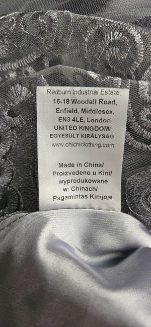 Rochie A-Line, Gri, Dantela, Lungime medie, UK 42 - imagine 7