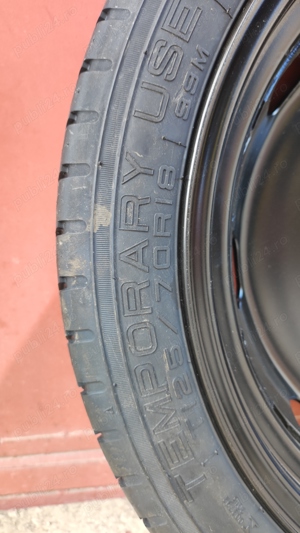 Roata Rezerva Slim T125/70/R18 VW Volkswagen Audi Skoda Seat - imagine 6