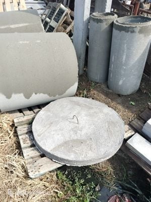 Capace gard, stilpi,  tuburi beton ,pavaje borduri.  - imagine 9