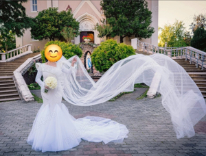 Rochie de mireasă si voal - imagine 3