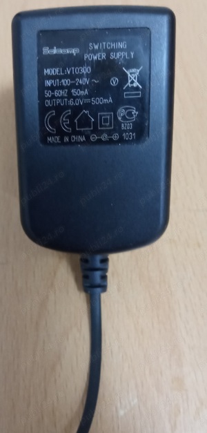 Vand Alimentator SALCOMP 6V 500mA,3W,mufa 3,7mm