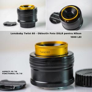 Lensbaby Twist 60 Obiectiv Foto DSLR pentru Nikon F