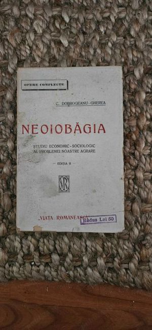 Dobrogeanu-Gherea - Neoiobagia (interbelica (filele netaiate)