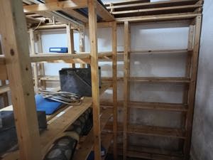 Vand 5 rafturi lemn - imagine 3