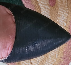 Pantofi negru pierlat