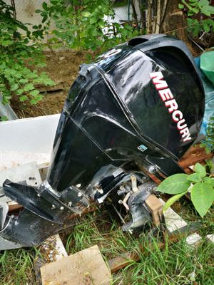 motor barca MERCURY + barca gonflabila - imagine 2