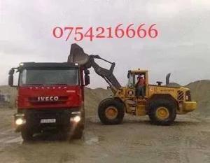 Debarasare pamant, moluz, buldoexcavator