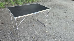 Masă pliantă pliabilă aluminiu blat MDF camping rulota cort