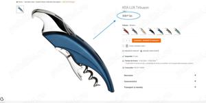 Tirbușonul Kea Lux albastru BOJ,(Super Ofertă).