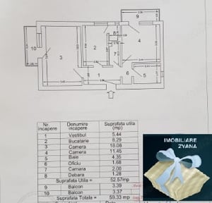 Militari Apusului - Uverturii Apartament 2 camere 60mp. 2 bai - imagine 3