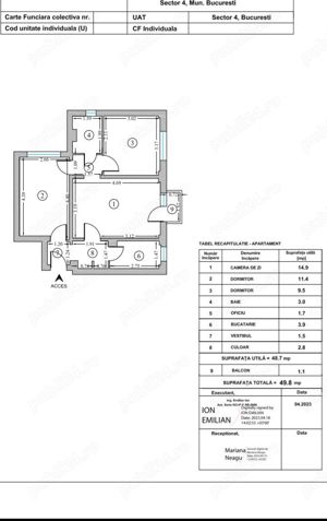 Apartament 3 camere confort 2, fără îmbunătățiri , zona Luică - imagine 5