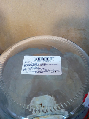 Vand Dispenser din sticla transparenta cu capac 3Lx2buc -noi - imagine 2