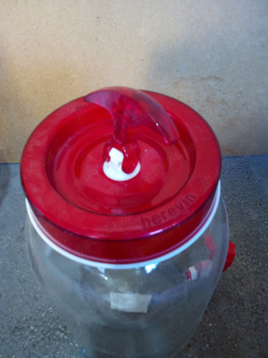 Vand Dispenser din sticla transparenta cu capac 3Lx2buc -noi - imagine 3