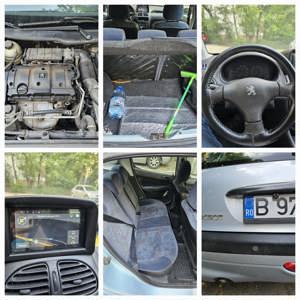 Peugeot 206 1.6 16v benzina, navigație, camera marșarier - imagine 9