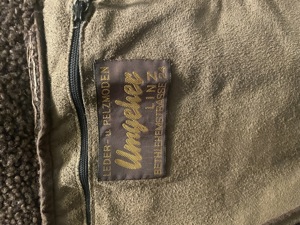 Haină piele lungă cu blană de miel - imagine 4