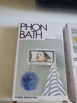 Vând suport baie, bucătărie pentru telefon până la 7",cu protecție apă și fum,display senzitiv,nou. - imagine 2