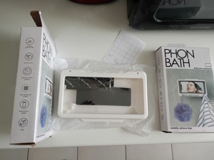 Vând suport baie, bucătărie pentru telefon până la 7",cu protecție apă și fum,display senzitiv,nou. - imagine 9