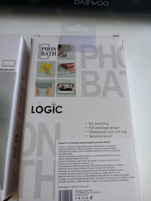 Vând suport baie, bucătărie pentru telefon până la 7",cu protecție apă și fum,display senzitiv,nou. - imagine 6