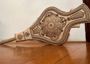 Piesa deosebita- foale pt semineu-90 cm,imbracat in piele