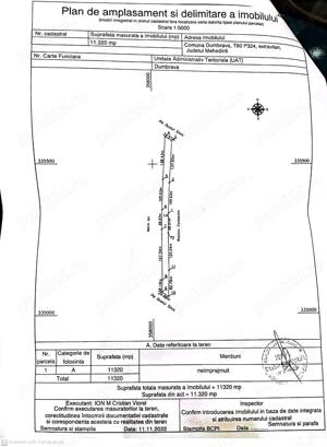 De vânzare, Teren arabil 11.320 mp. Com.Dumbrava, Mehedinți, preț foarte mic