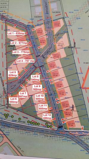 Parcele de teren 480-830mp in zona rezidentiala - imagine 2
