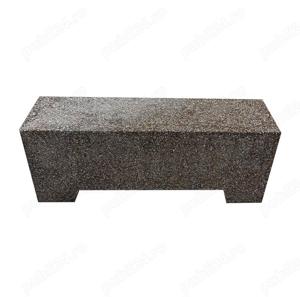 Banca din beton cu aspect de piatra de rau 120x45x35 cm