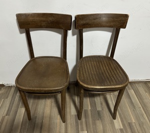 2 buc Scaun Vintage Stil Thonet; Scaun Vintage din lemn - imagine 6