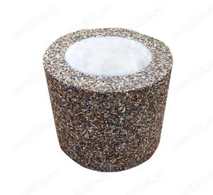 Ghiveci rotund piatra naturala - imagine 2