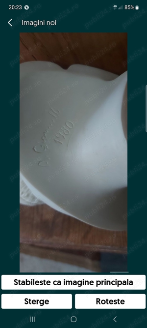 sculptura in marmura semnata Gianelli - imagine 6